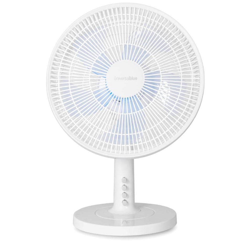 Ventilador de sobremesa Universal Blue 7035W 35W 25 cm blanco.